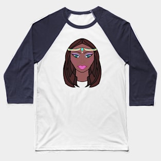 Boho Chic Girl Baseball T-Shirt